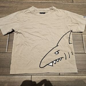 Atlantico Boys Shark Graphic T-Shirt Brown Size M
